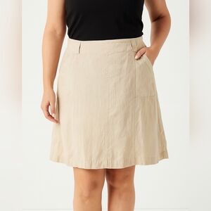 Eddie Bauer Linen Cottagecore Teacher Skirt, Size 14